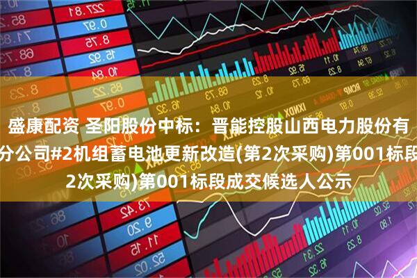 盛康配资 圣阳股份中标：晋能控股山西电力股份有限公司侯马热电分公司#2机组蓄电池更新改造(第2次采购)第001标段成交候选人公示