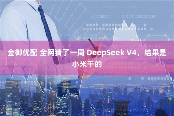 金御优配 全网猜了一周 DeepSeek V4，结果是小米干的